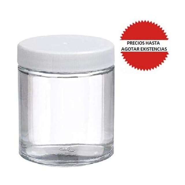 Frasco tarro de vidrio claro 240ml