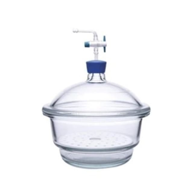 Desecador de vidrio con vacío 250mm