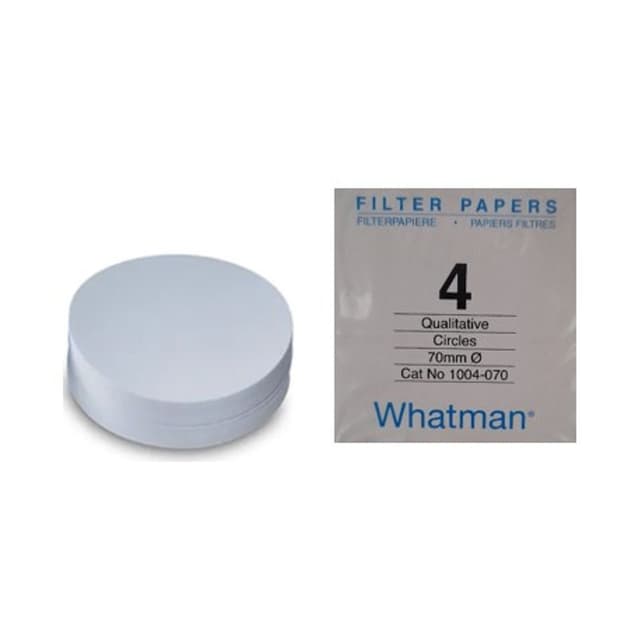 Papel filtro # 4 de 7cm