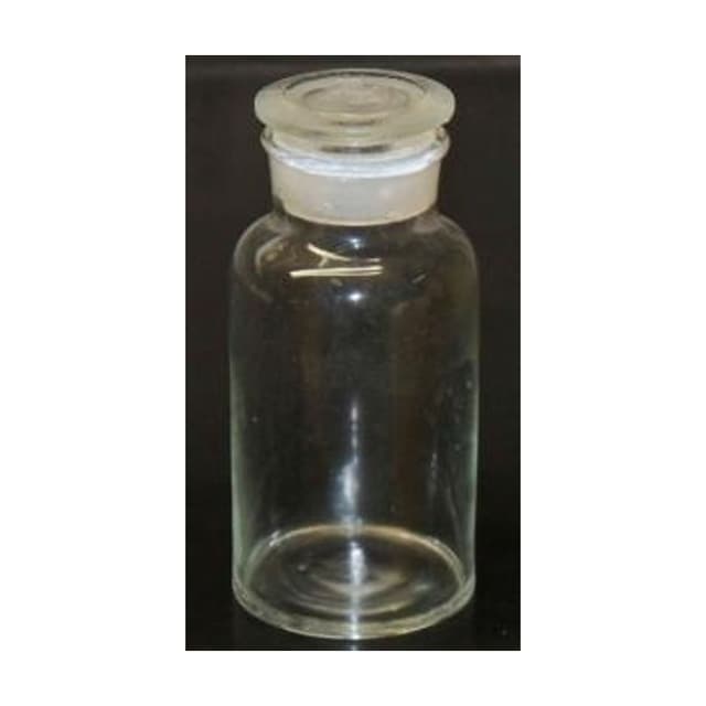 Frasco de vidrio claro boca ancha 125ml