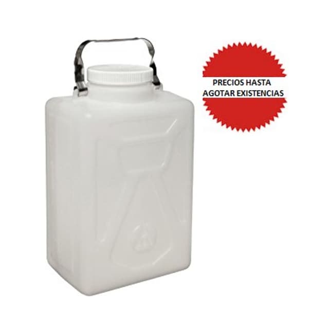 Garrafon rectangular HDPE 9L
