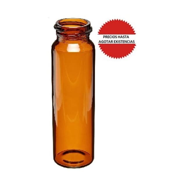 Vial de vidrio ambar de 20ml