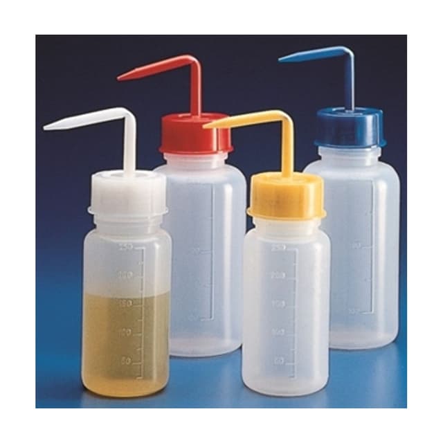 Piceta PE graduada tapa roja 250ml