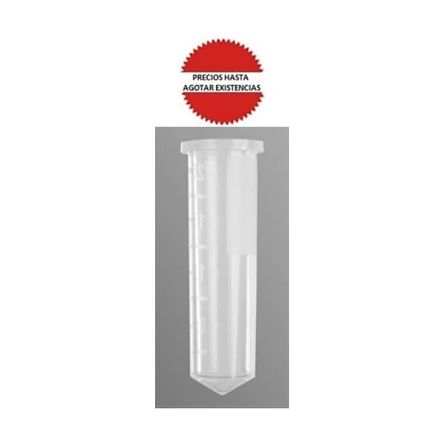 Microtubo 2.0ml sin tapa 500paq