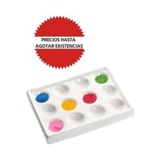 Placa mazzini de porcelana 12 cavidades