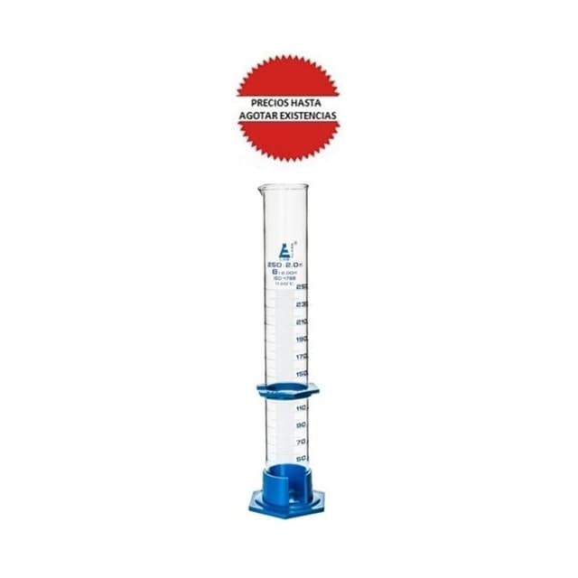 Probeta de vidrio boro 250ml