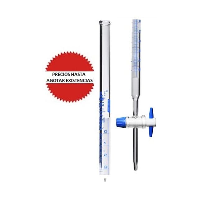 Bureta schellbach de vidrio 10ml