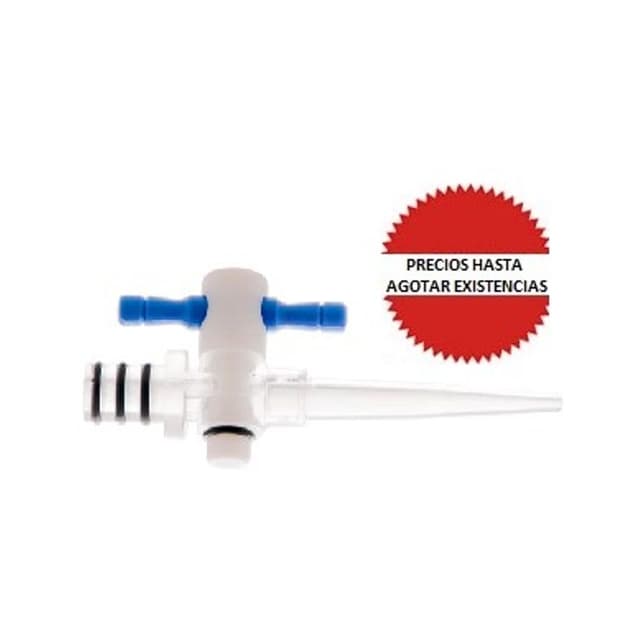 Llave PTFE para uso en bureta de acrilico