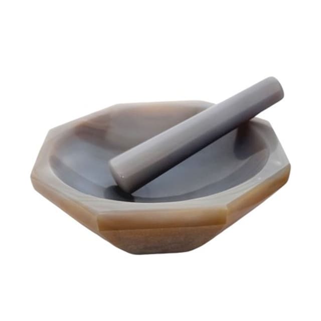 Mortero de agata 250ml con pistilo