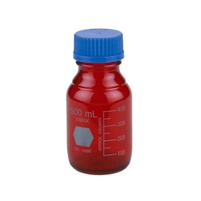 Frasco vidrio ambar raysorb 500ml