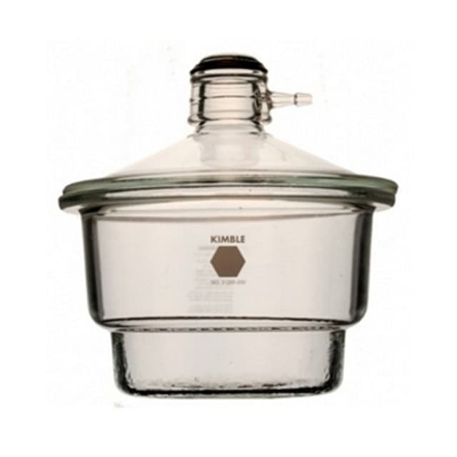 Desecador de vidrio para vacio 200mm