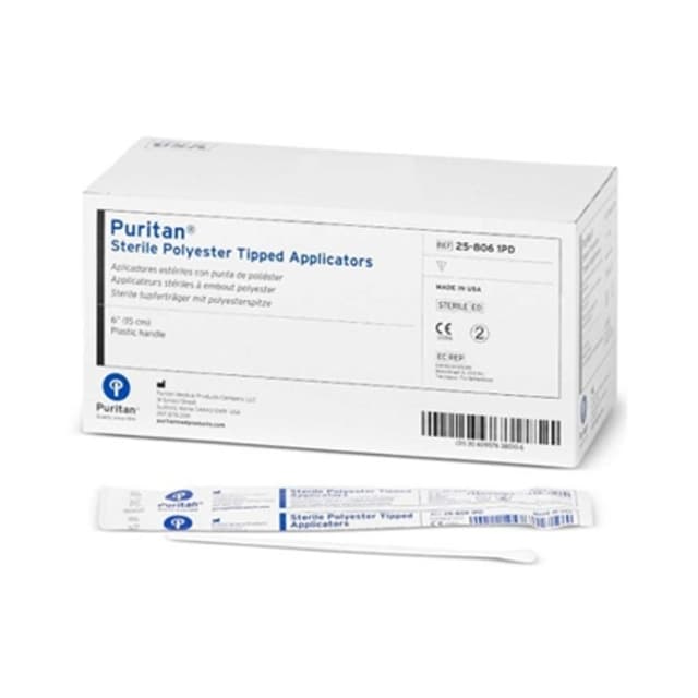 Aplicador de plastico con punta de poliester