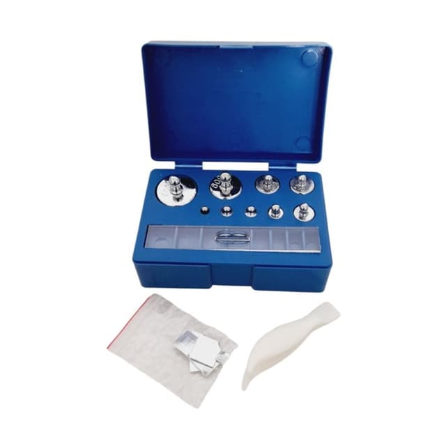 Juego de 17 pesas para calibracion