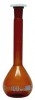 Matraz volumetrico ambar 100ml Luzeren