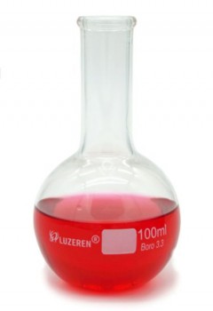 Matraz de ebullicion fondo plano 100ml Luzeren