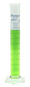 Probeta de vidrio clase B 100ml Luzeren