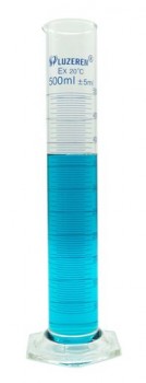 Probeta de vidrio clase B 500ml Luzeren