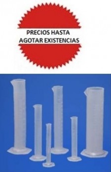 Probeta de PP 100ml base hexagonal Luzeren