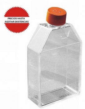 Frasco PS rectangular 25cm2 graduado Luzeren