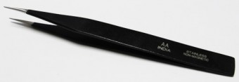 Pinza punta recta color negro 12.5cm Luzeren