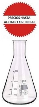 Matraz erlenmeyer vidrio boro 500ml TECHNOSKLO